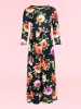 24seven Comfort Apparel Girls Floral Pleated Waist Maxi Dress Machine Washable sold by 24/7 Comfort Apparel