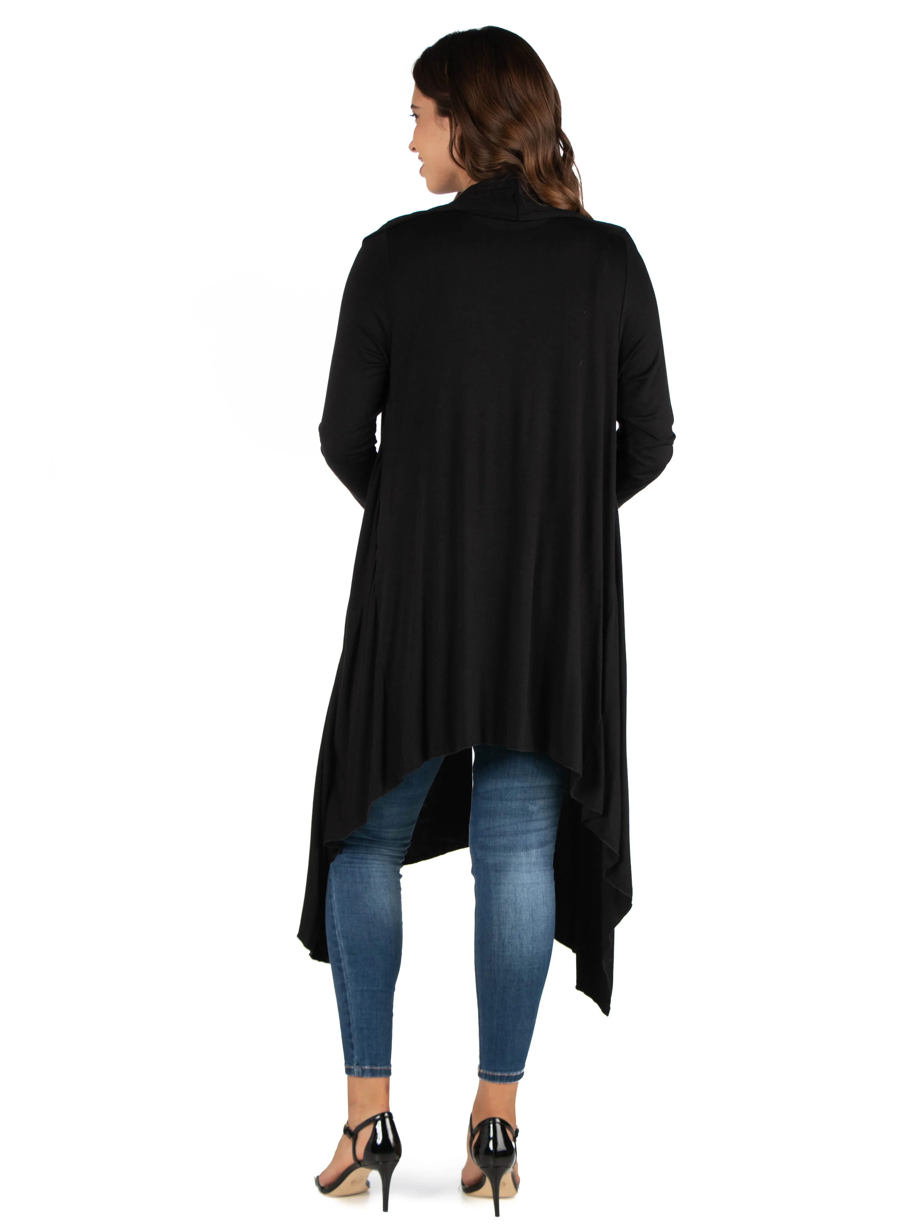 Extra Long Open Front Maternity Cardigan sold by 24/7 Comfort Apparel product image thumbnail 5