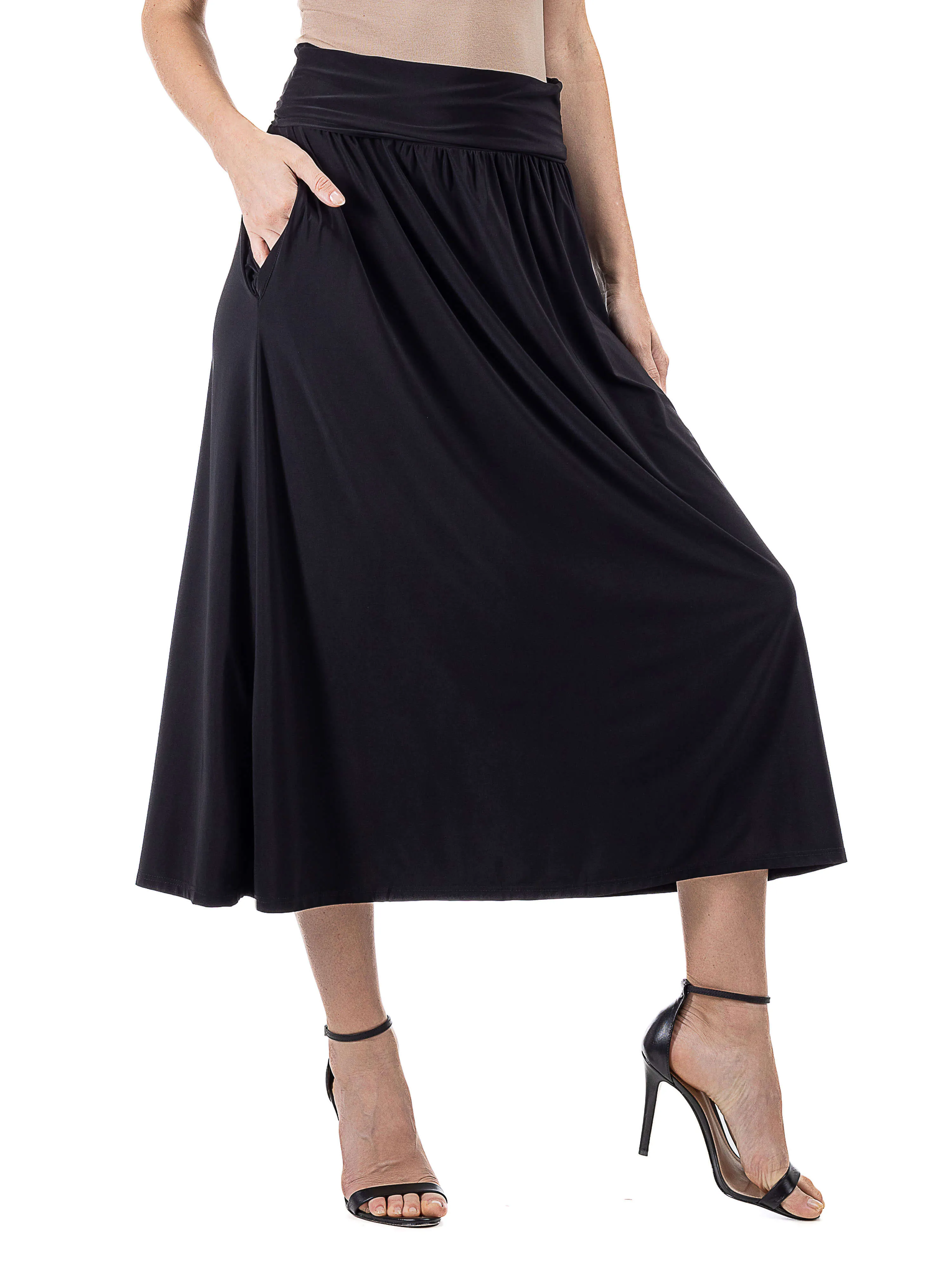 Womens Foldover Maxi Skirt With Pockets sold by 24/7 Comfort Apparel product image thumbnail 5