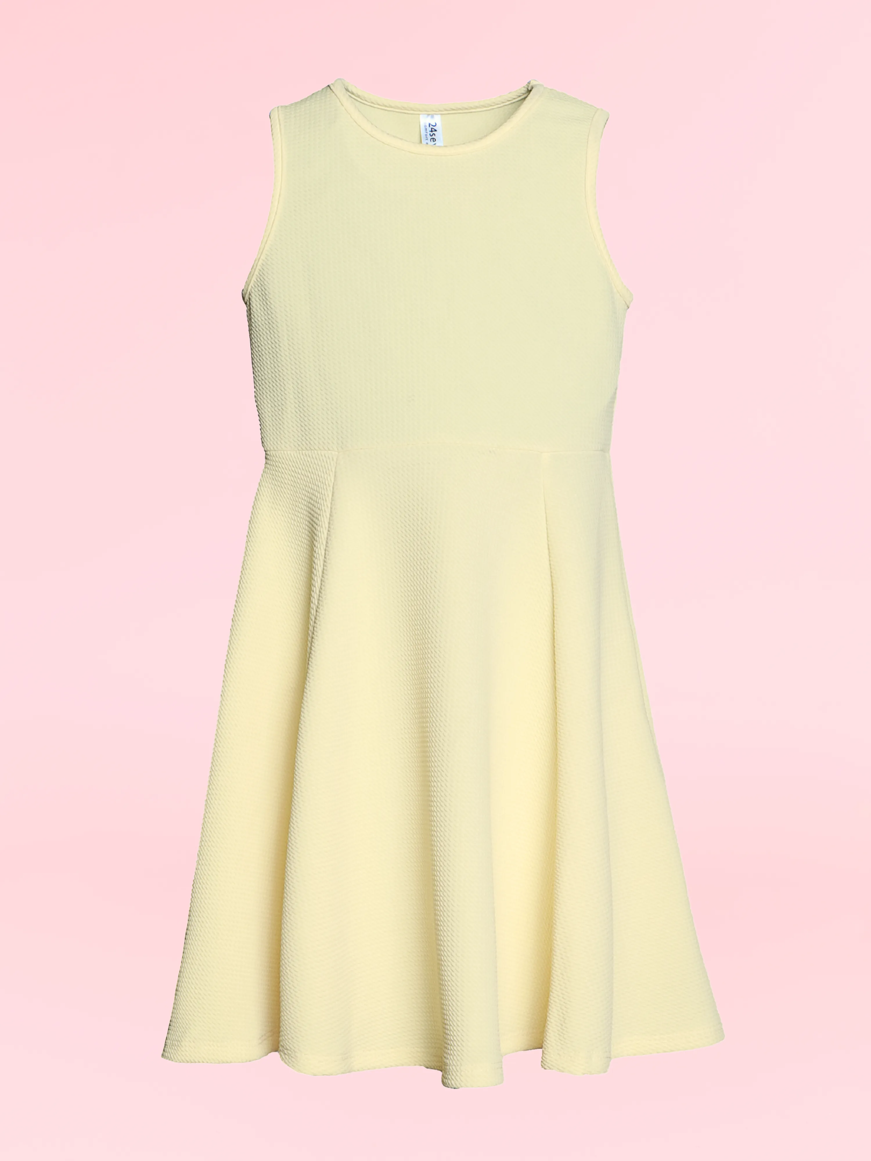 Girls Sleeveless Knee Length Fit and Flare Dress sold by 24/7 Comfort Apparel product image thumbnail 2