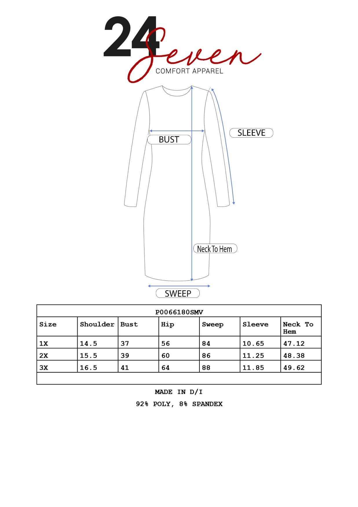 Floral Plus Size Pleated Fit and Flare Midi Pocket Dress sold by 24/7 Comfort Apparel product image thumbnail 4