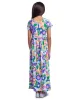 Girls Floral Print Short Sleeve Pleated Maxi Dress sold by 24/7 Comfort Apparel