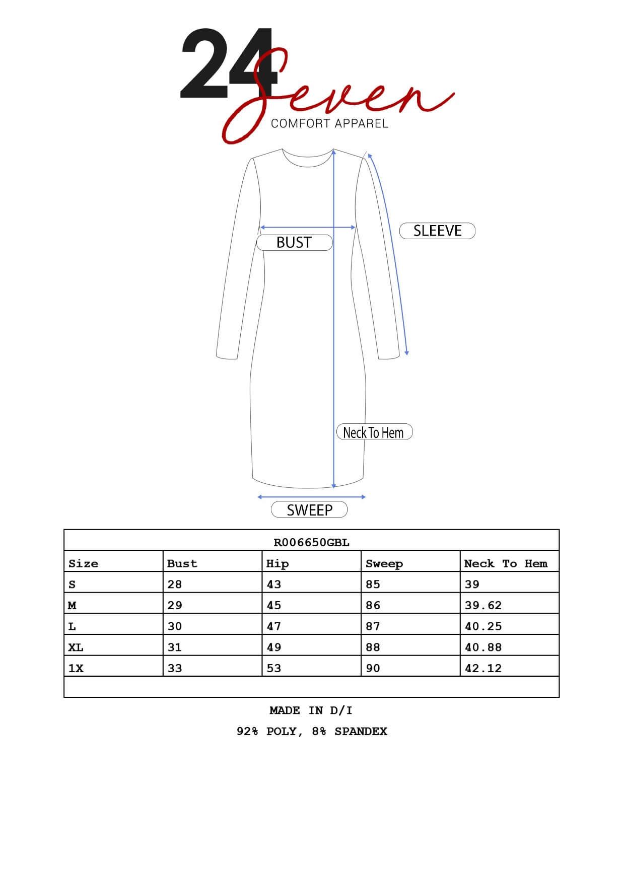 Powder Blue Floral Empire Waist Flowy Knee Length Dress sold by 24/7 Comfort Apparel product image thumbnail 4