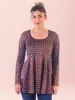 Brown Scoop Neck Long Sleeve Tunic Top sold by 24/7 Comfort Apparel
