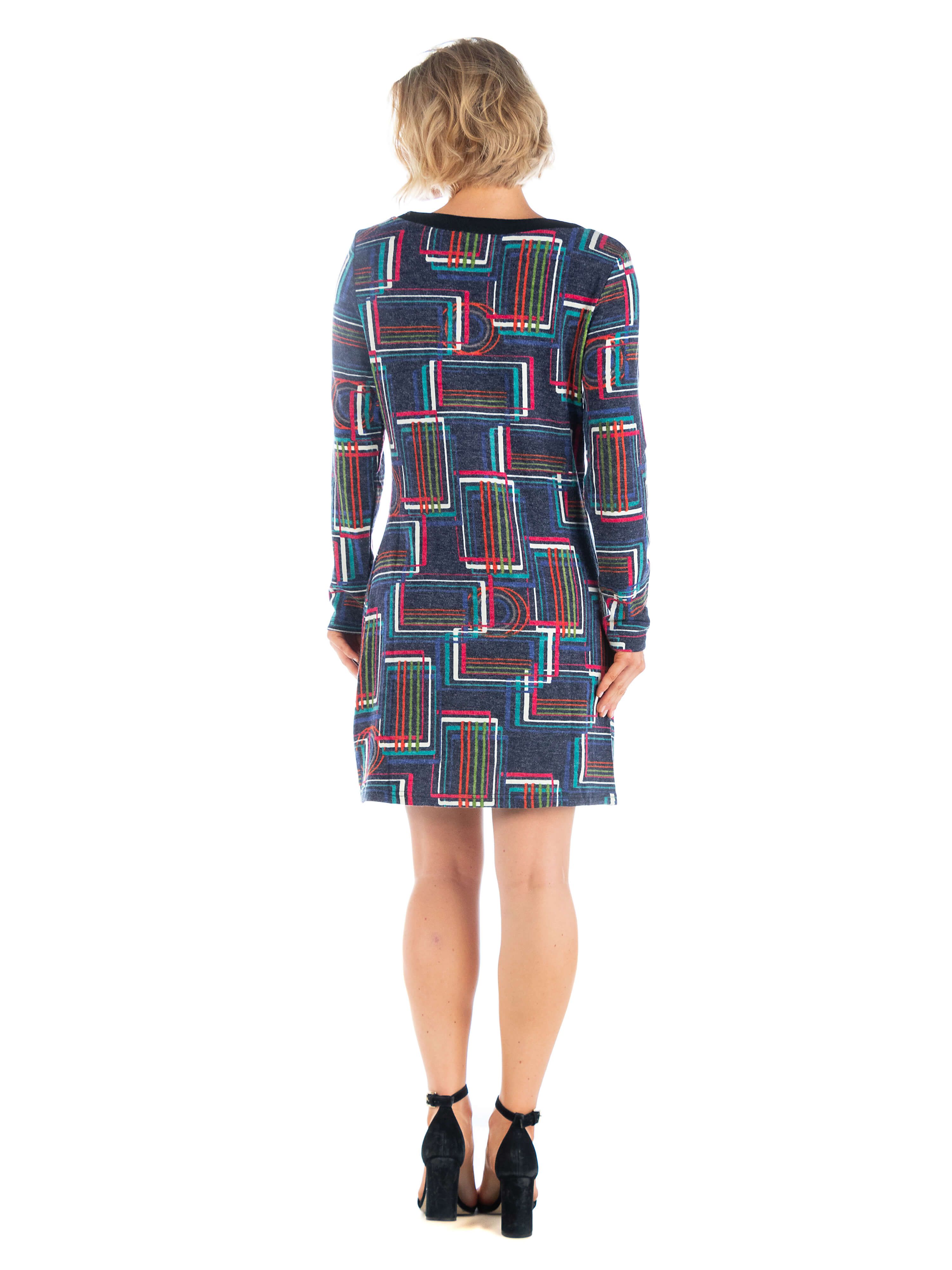 24seven Comfort Apparel Blue Loose Fit Long Sleeve Shift Dress sold by 24/7 Comfort Apparel product image thumbnail 3