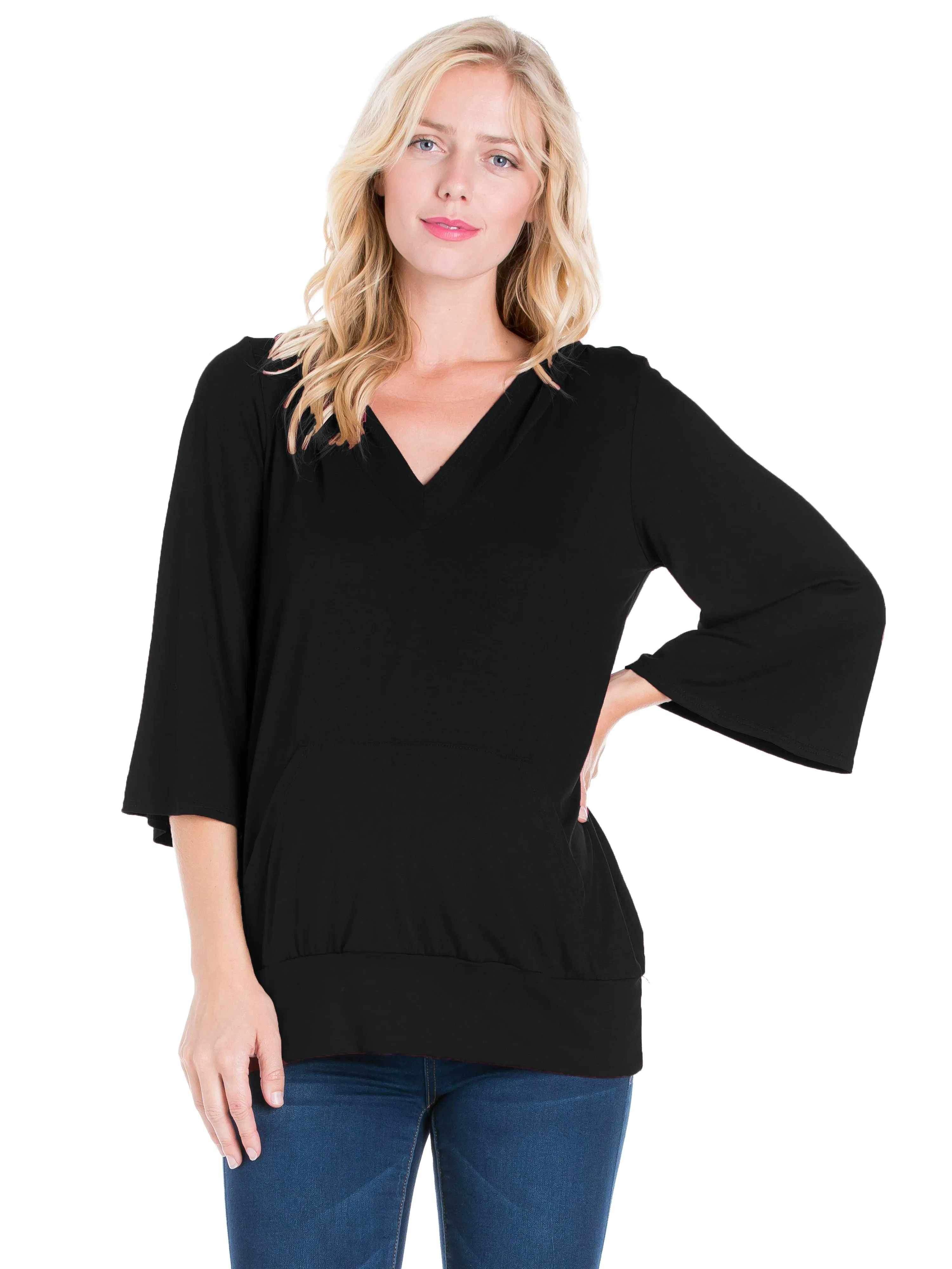 Oversized Maternity Fashion Hoodie Top sold by 24/7 Comfort Apparel product image thumbnail 3