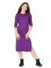 24seven Comfort Apparel Girls Long Sleeve Side Slit Maxi Dress Solid Color sold by 24/7 Comfort Apparel