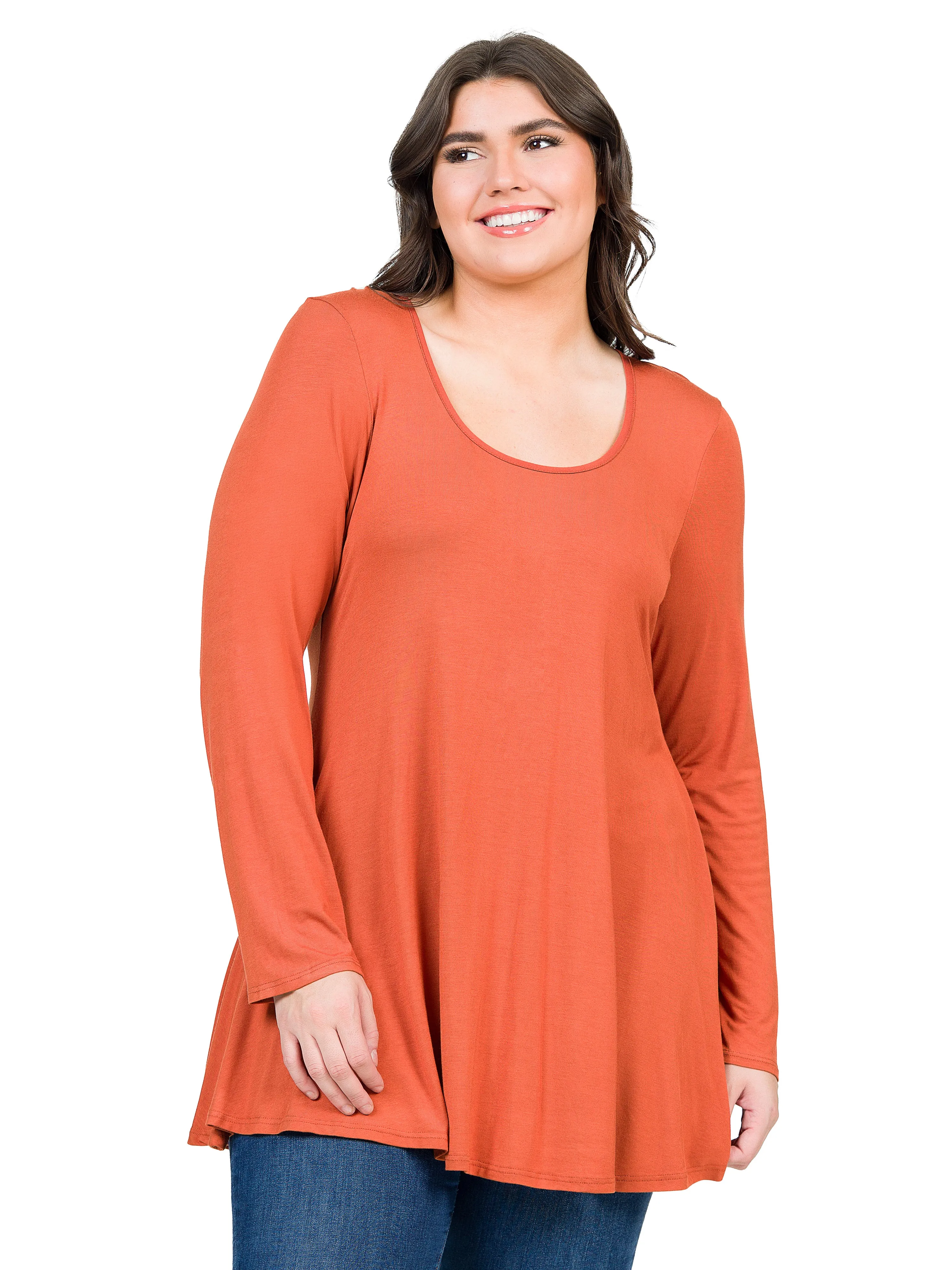 Womens Plus Size Long Sleeve Tunic Top sold by 24/7 Comfort Apparel