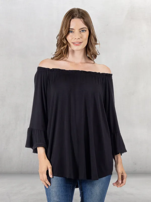 Bell Sleeve Loose Fit Tunic Top sold by 24/7 Comfort Apparel