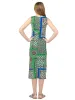 24sevenkid Girls Green Scarf Print Side Slit Maxi Dress sold by 24/7 Comfort Apparel