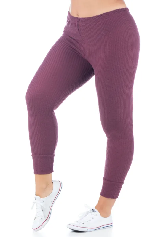 Waffle Fabric Fitted Ankle Cuff Plus Size Sweatpants sold by 24/7 Comfort Apparel