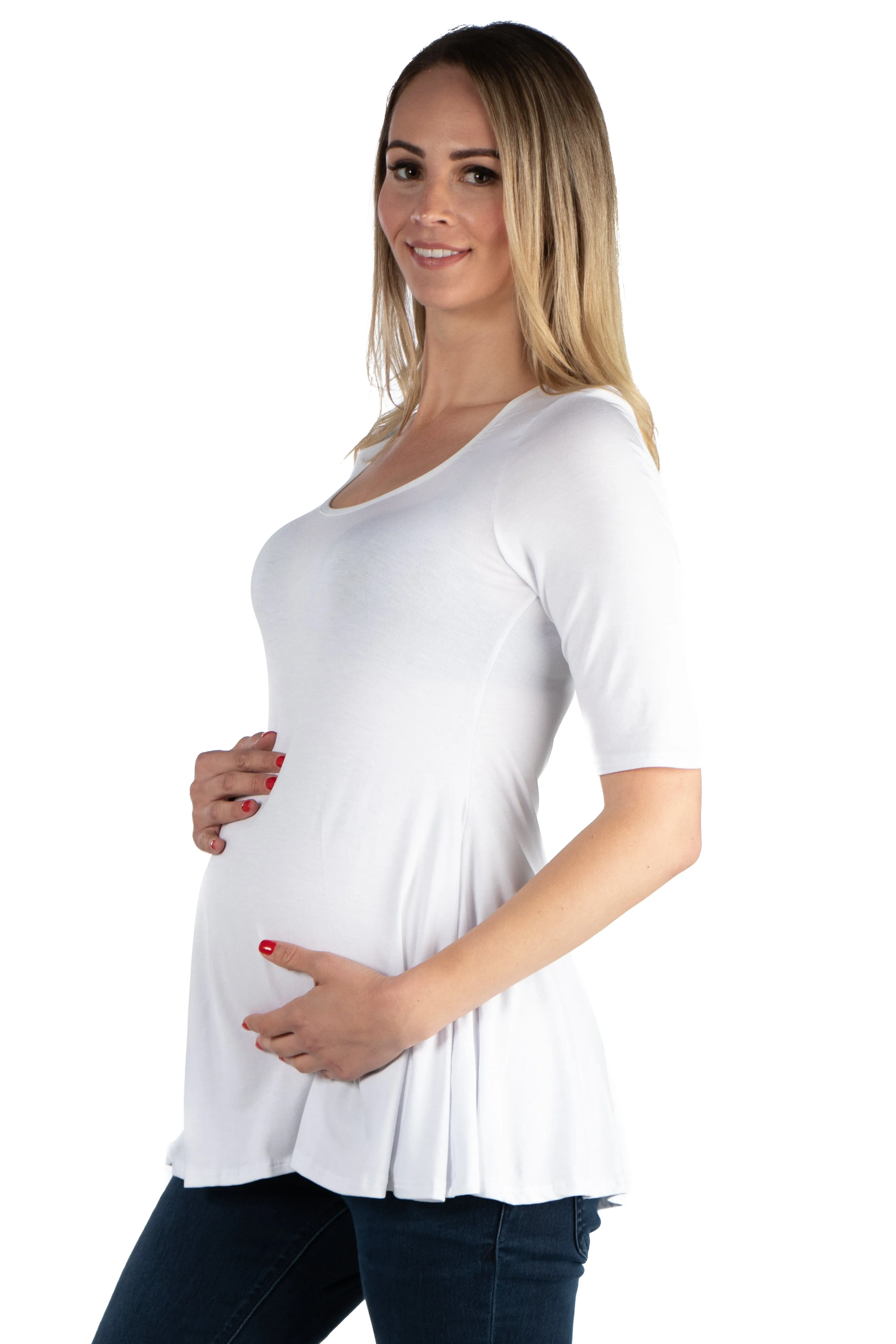 Women's Maternity 3/4-sleeve Tunic sold by 24/7 Comfort Apparel product image thumbnail 4