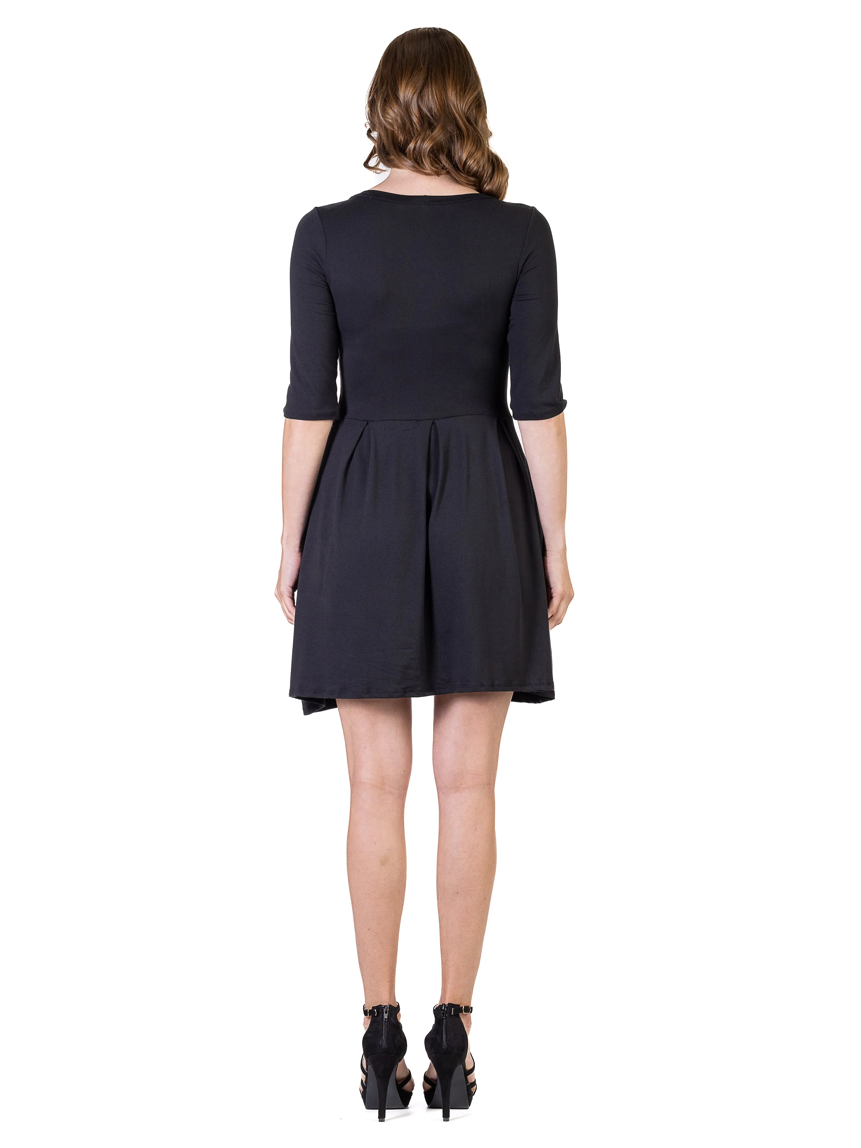 Essential Womens Scoop Neck Fit N Flare Mini Dress sold by 24/7 Comfort Apparel product image thumbnail 3