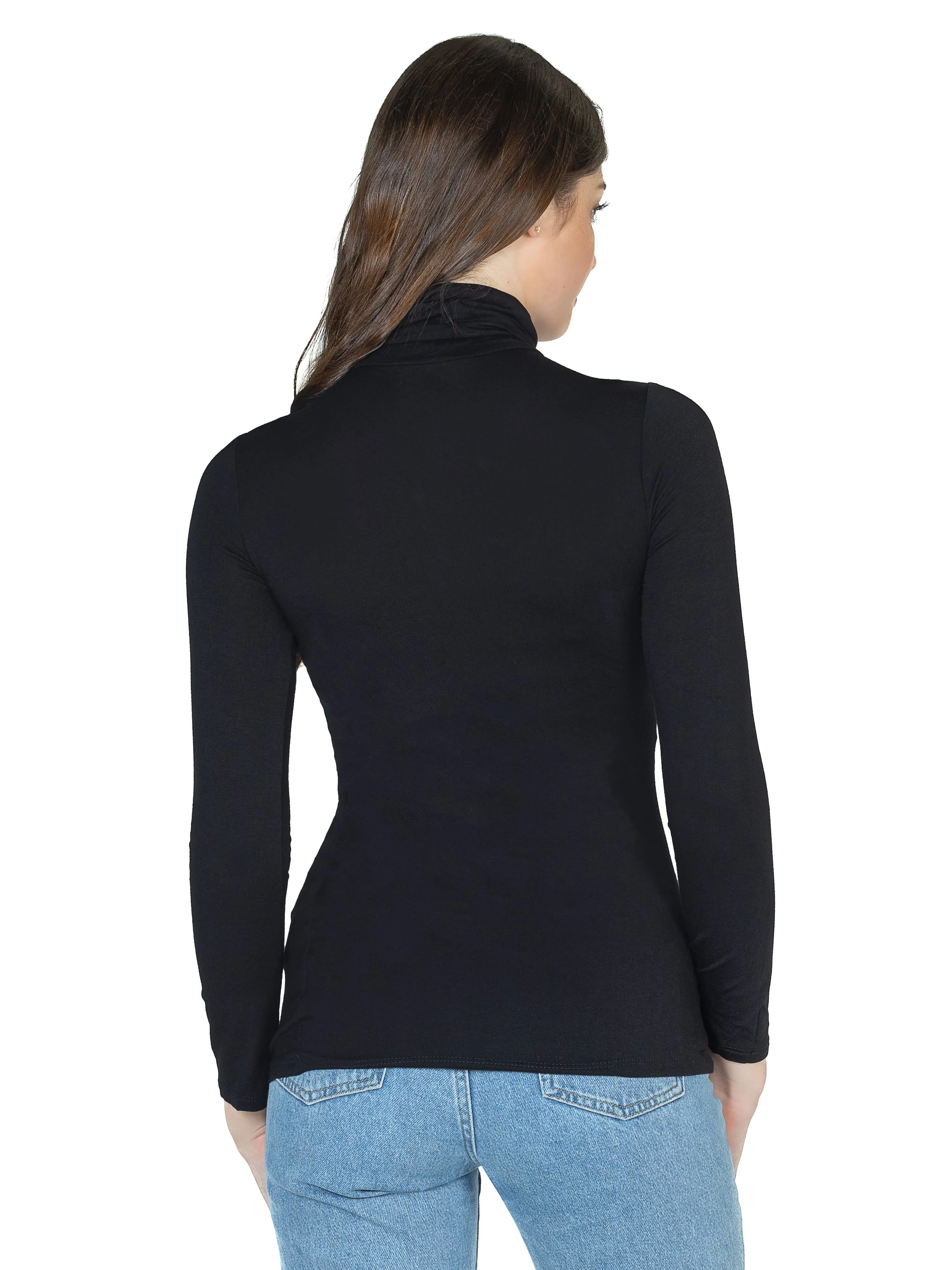Basic Womens Classic Long Sleeve Turtleneck Top sold by 24/7 Comfort Apparel product image thumbnail 3