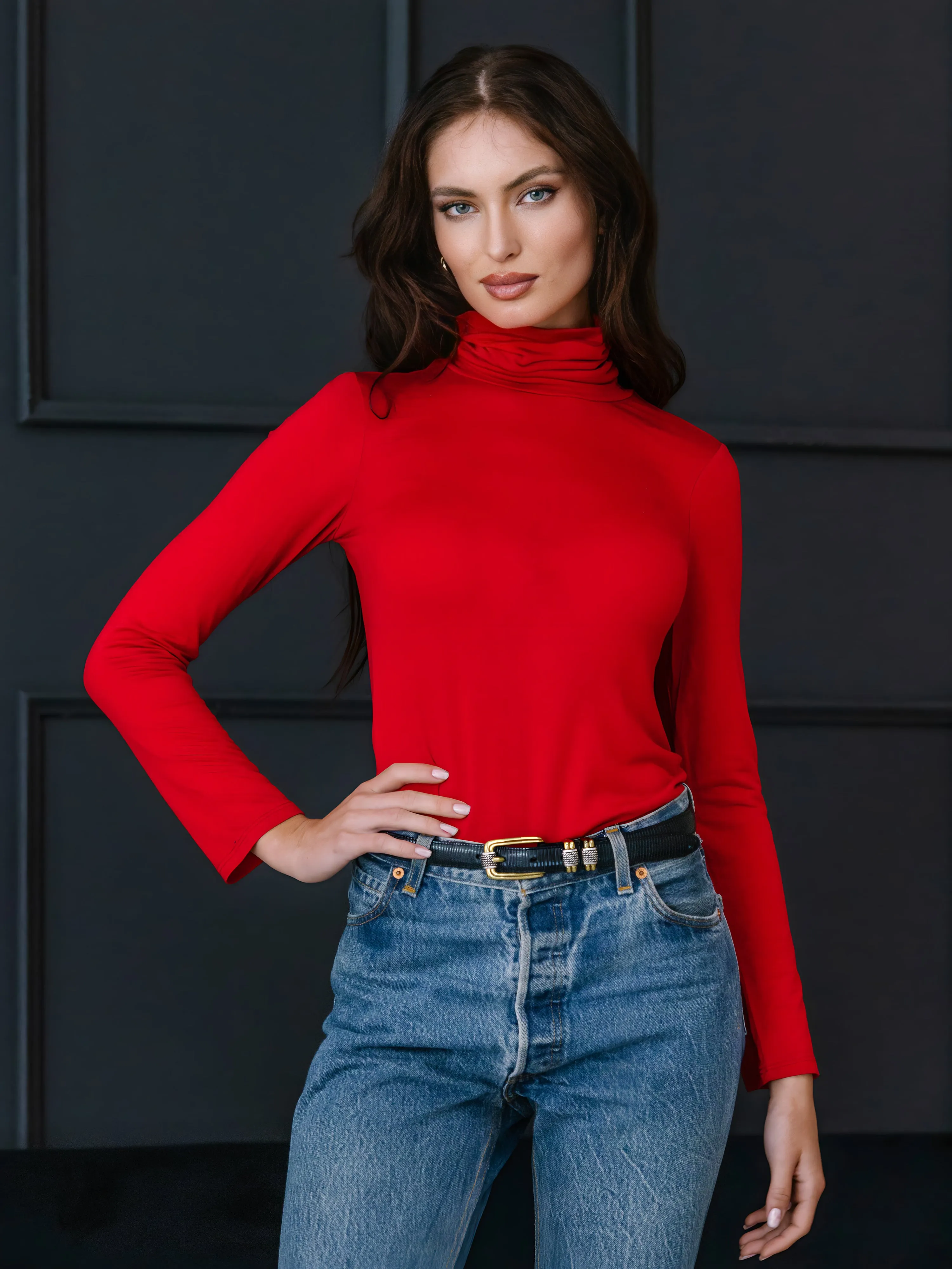 Basic Womens Classic Long Sleeve Turtleneck Top sold by 24/7 Comfort Apparel product image thumbnail 5