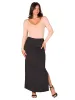 Versatile Side Slit Elastic Waist Maxi Skirt sold by 24/7 Comfort Apparel