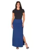 Versatile Side Slit Elastic Waist Maxi Skirt sold by 24/7 Comfort Apparel