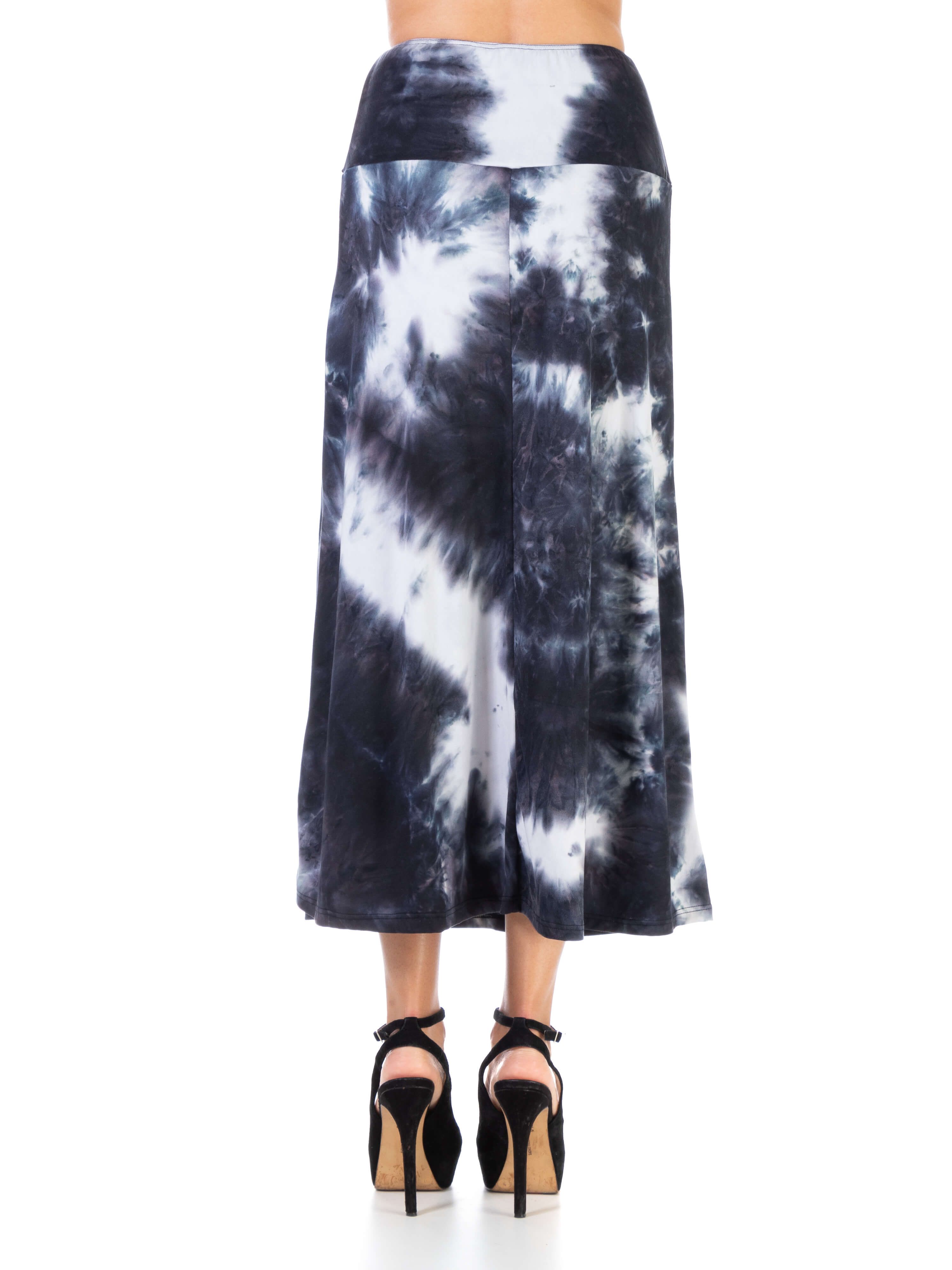 Tie Dye Elastic Waistband Casual Ankle Length Maxi Skirt sold by 24/7 Comfort Apparel product image thumbnail 4