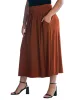 Foldover Plus Size Maxi Skirt With Pockets sold by 24/7 Comfort Apparel