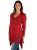 Long Sleeve Split Hemline Maternity Tunic Top sold by 24/7 Comfort Apparel