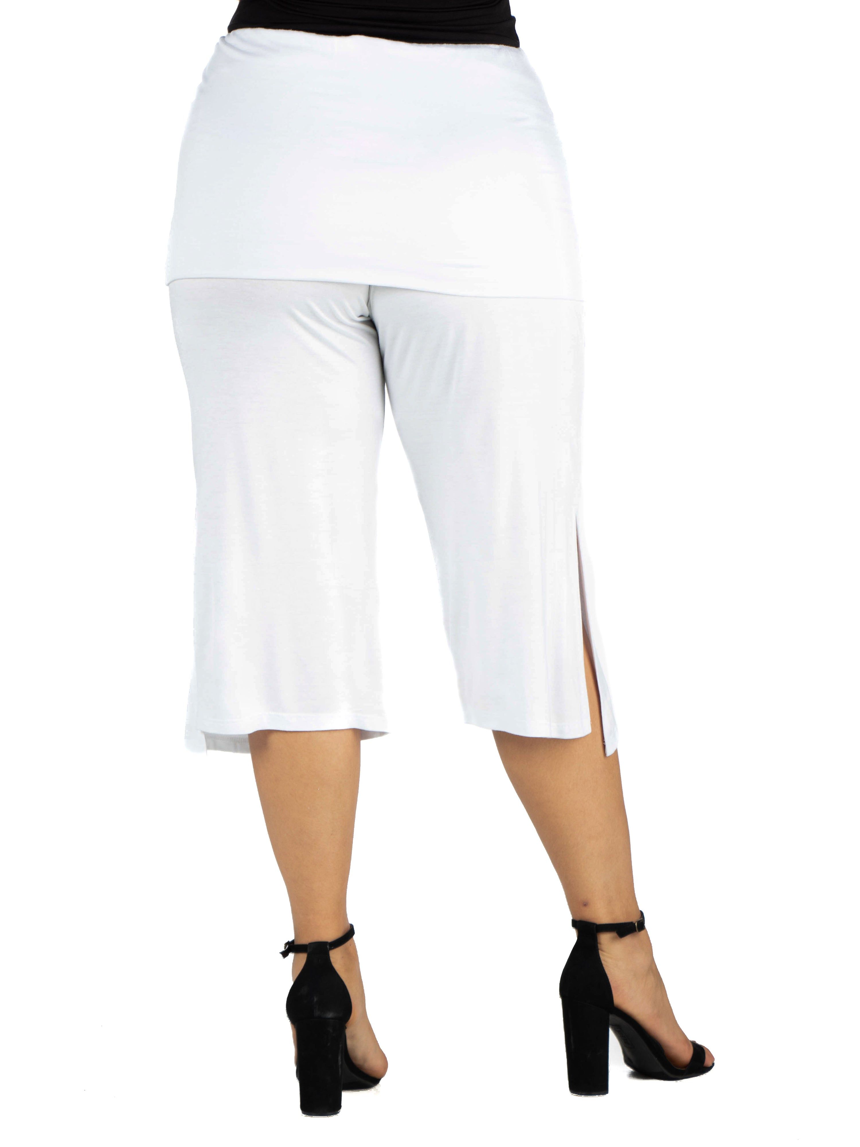 Foldover Waist Plus Size Cropped Pants sold by 24/7 Comfort Apparel product image thumbnail 4