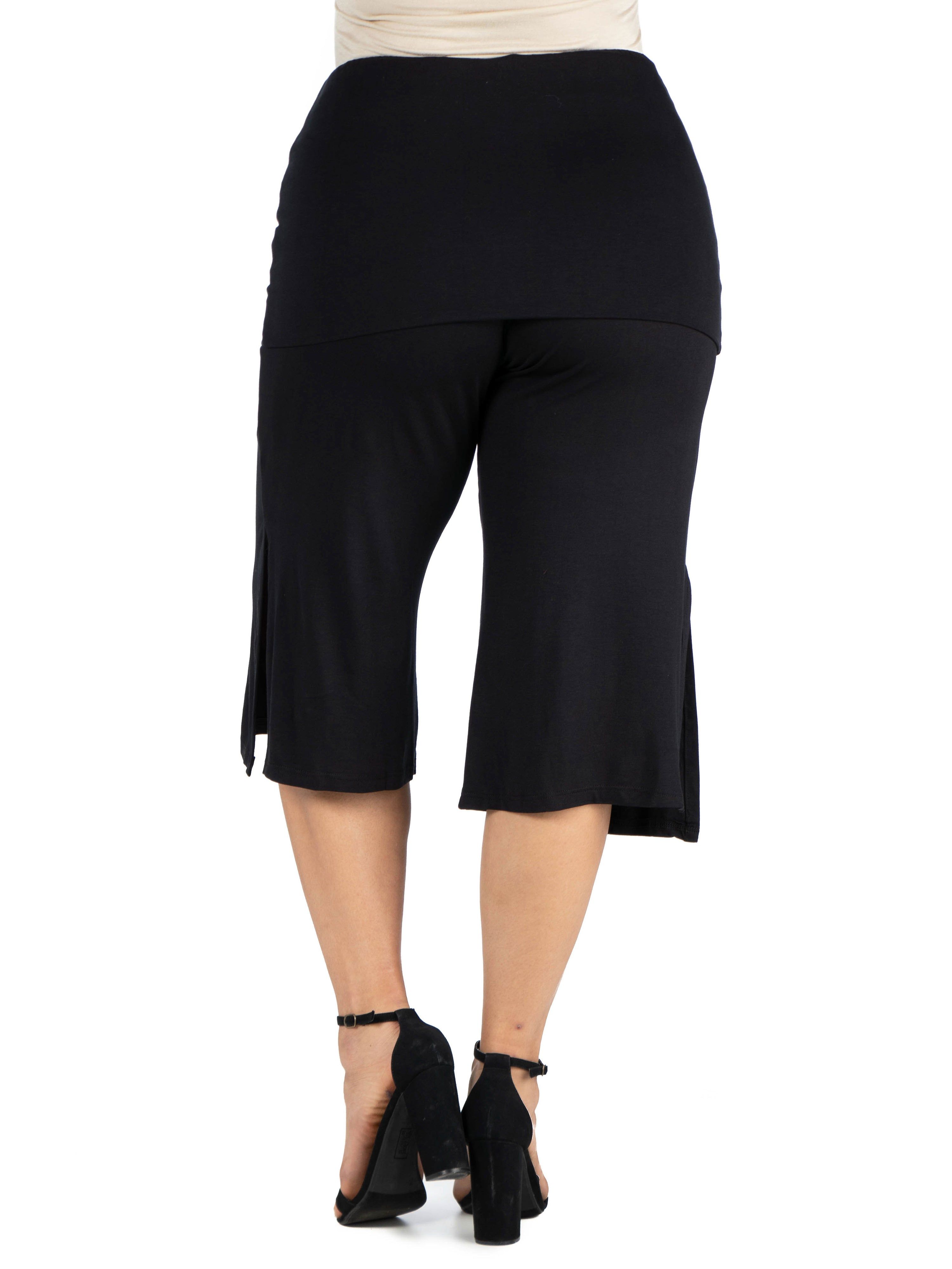 Foldover Waist Plus Size Cropped Pants sold by 24/7 Comfort Apparel product image thumbnail 5