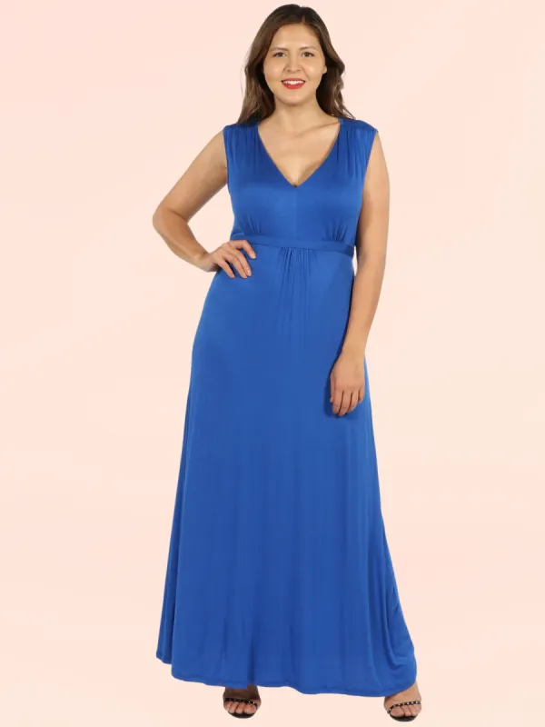 Sleeveless Empire Waist Plus Size Maxi Dress sold by 24/7 Comfort Apparel
