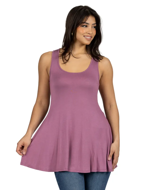 Womens Scoop Neck Sleeveless Tunic Top sold by 24/7 Comfort Apparel