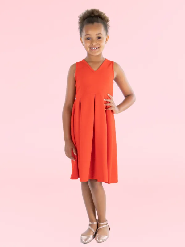 24seven Comfort Apparel Girls Sleeveless Pleated Party Dress sold by 24/7 Comfort Apparel
