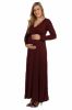 V-Neck Long Sleeve Maternity Maxi Dress sold by 24/7 Comfort Apparel