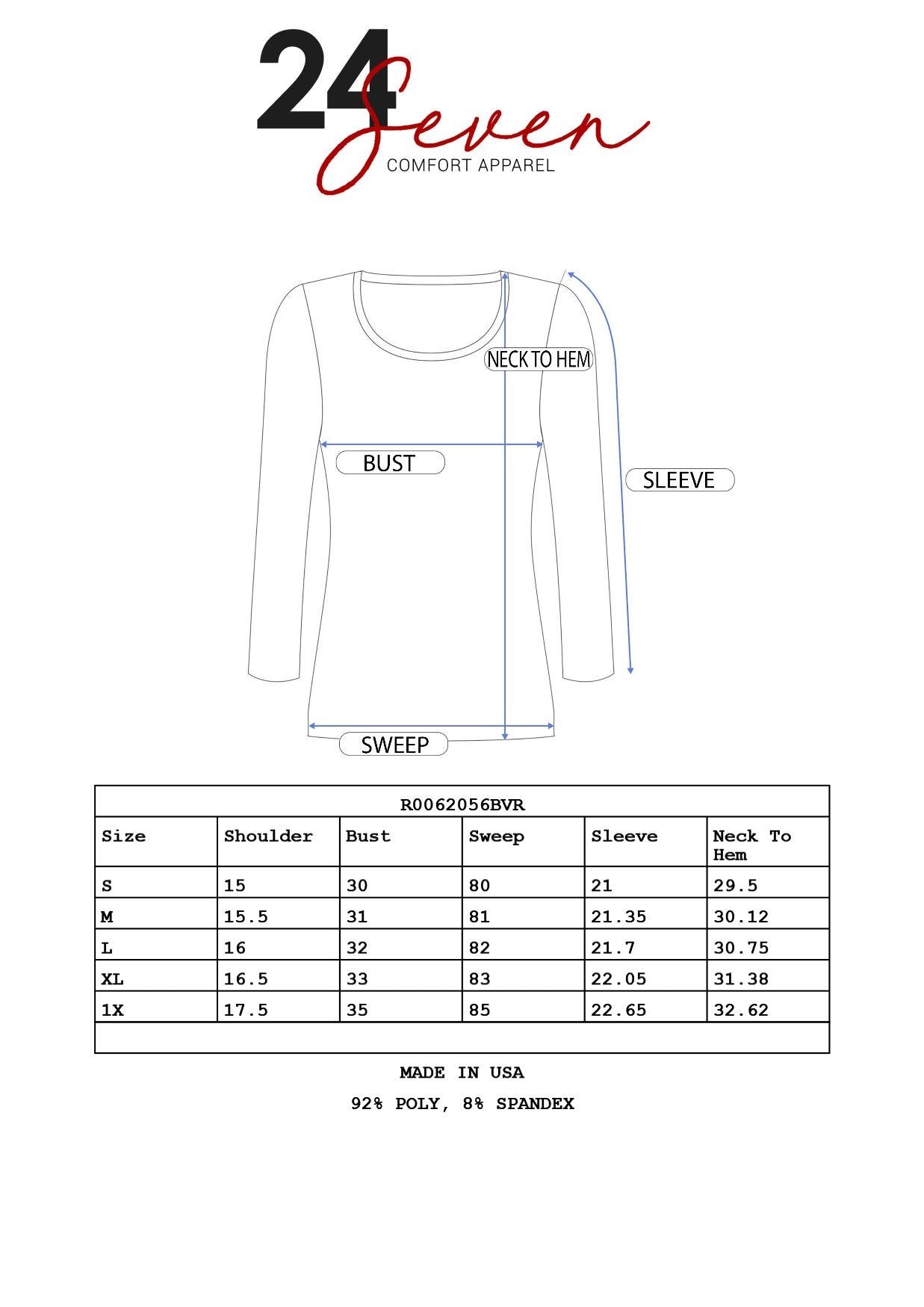 Wine Paisley Trumpet Sleeve Tunic Top sold by 24/7 Comfort Apparel product image thumbnail 4