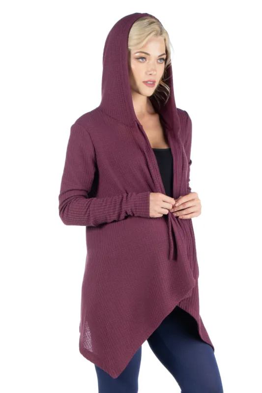 Waffle Fabric Maternity Cardigan Hoodie sold by 24/7 Comfort Apparel