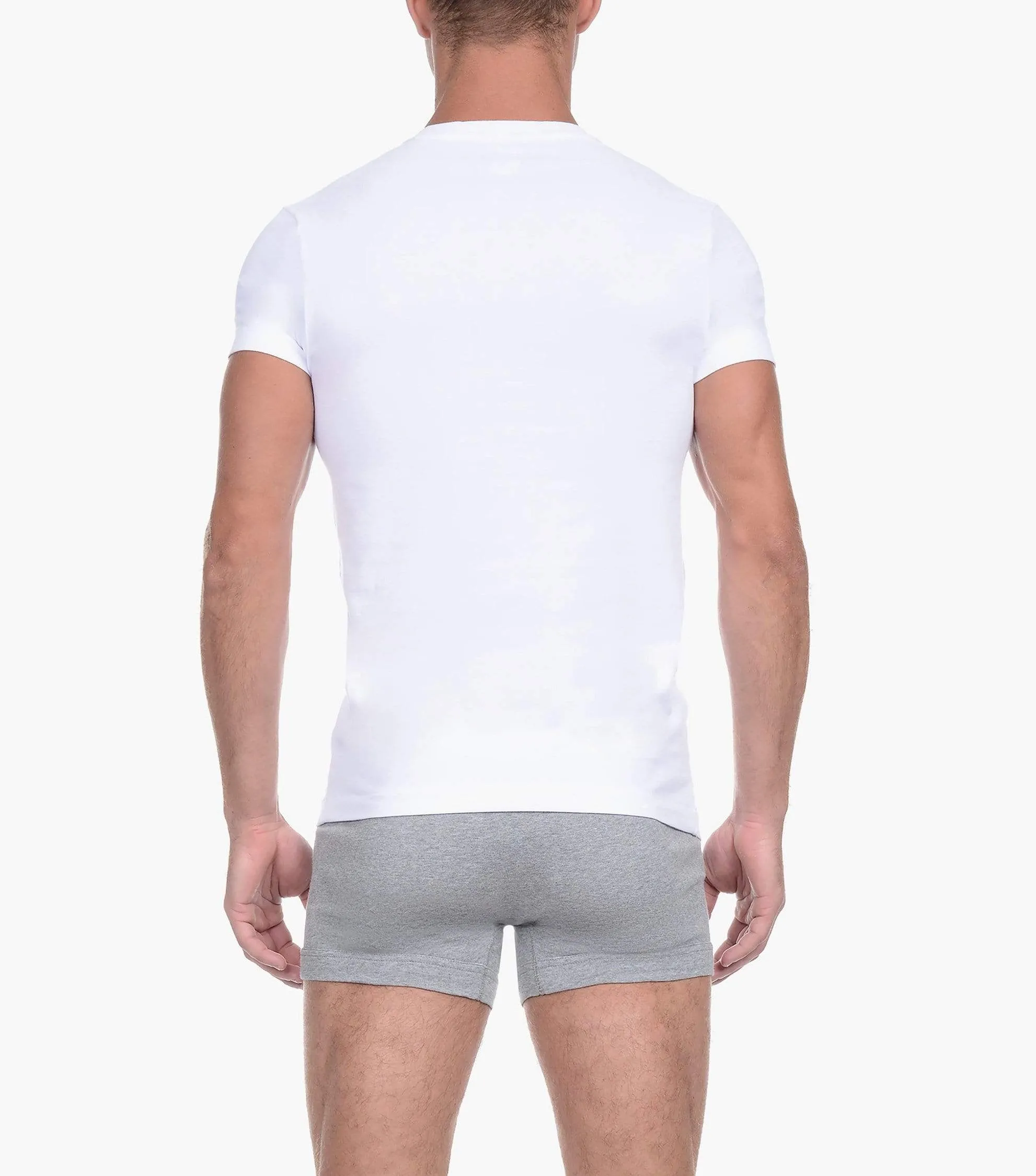 Essential Cotton Slim-Fit V-Neck 3-Pack sold by 2xist product image thumbnail 3