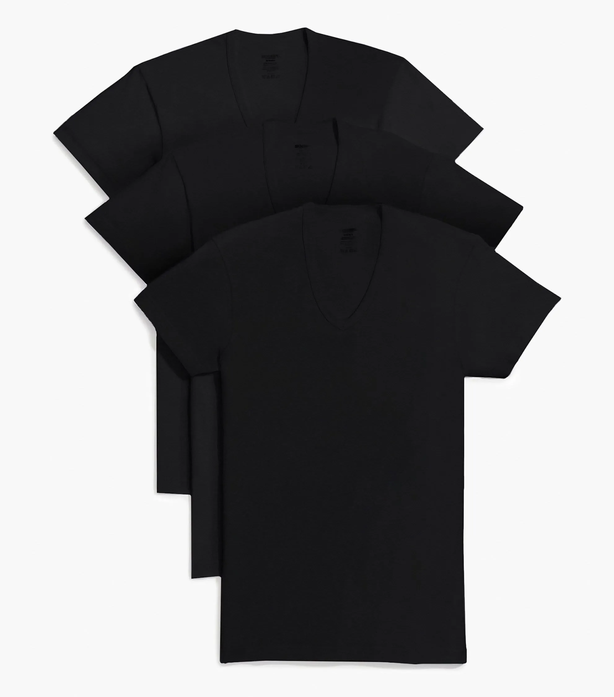Essential Cotton Slim-Fit V-Neck 3-Pack sold by 2xist
