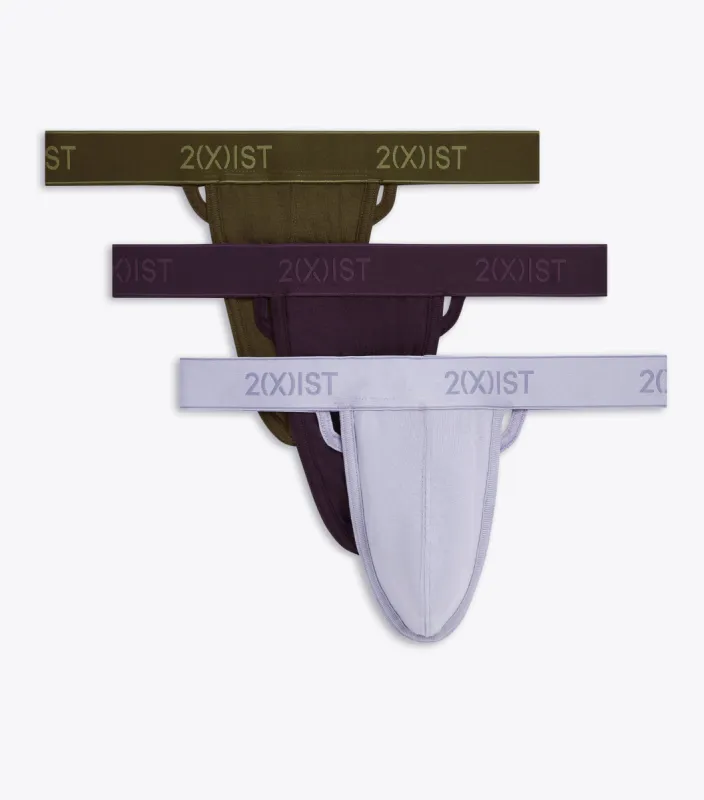 Essential Cotton Y-Back Thong 3-Pack sold by 2xist