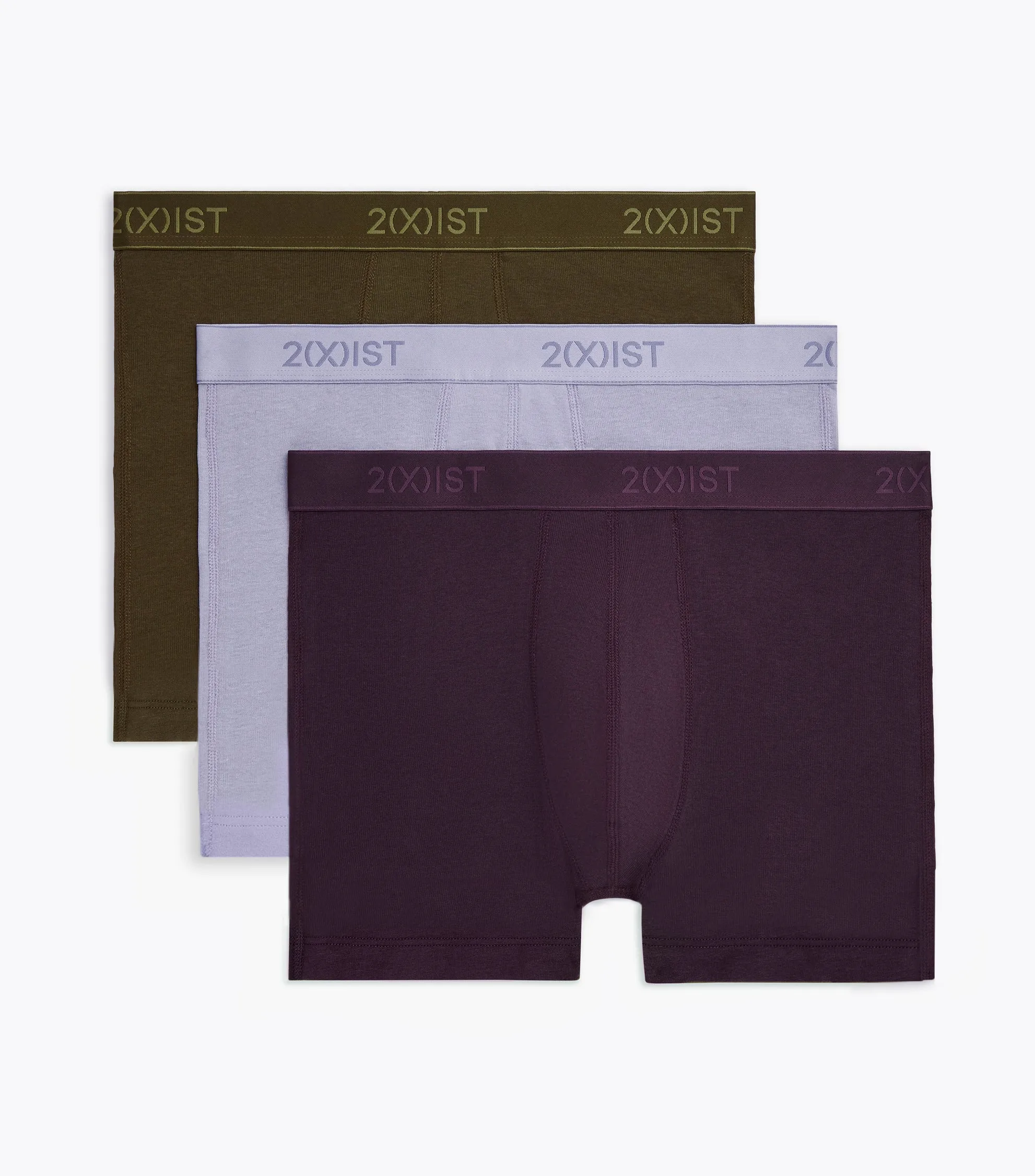 Essential Cotton No-Show Trunk 3-Pack sold by 2xist