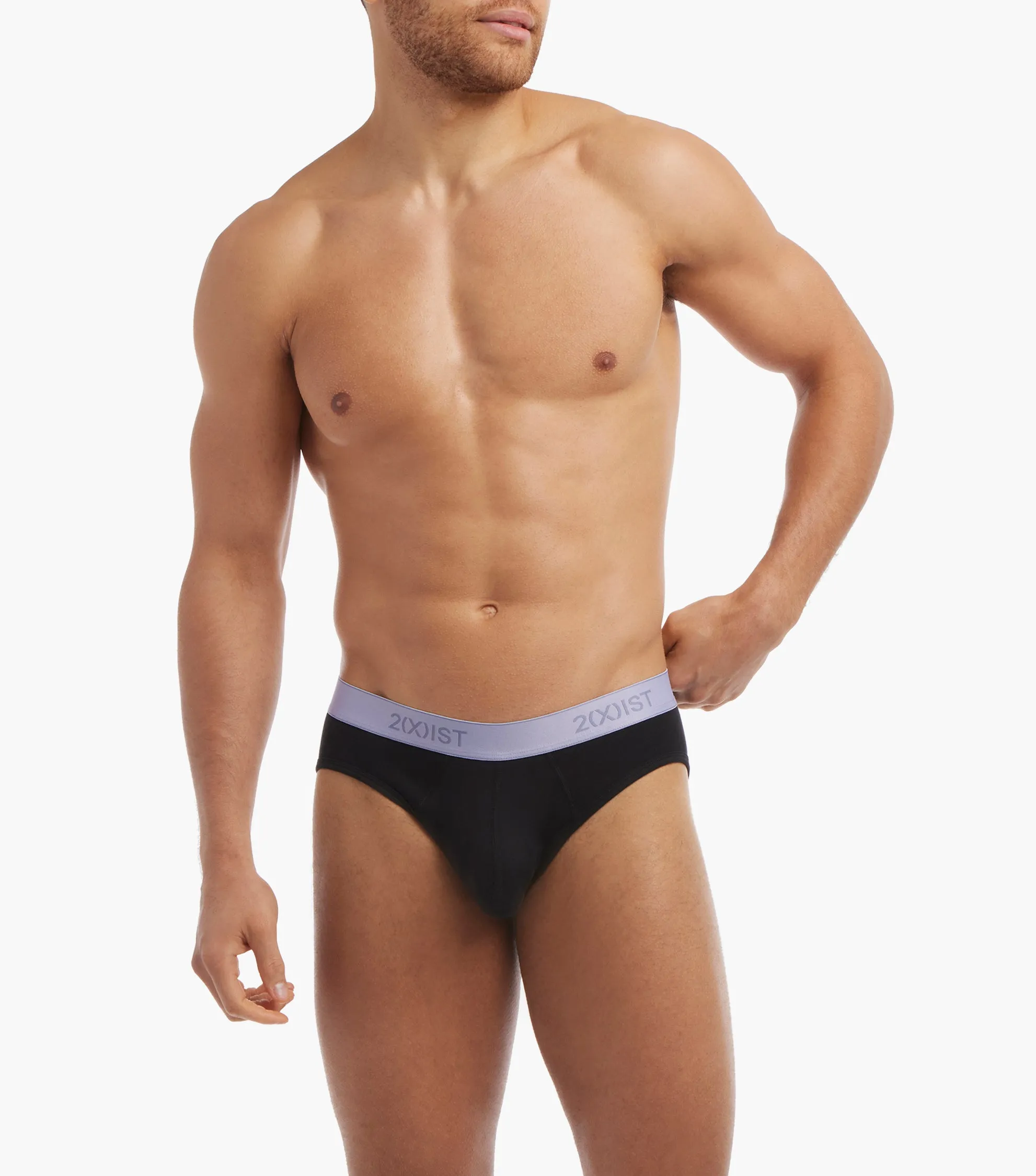 Essential Cotton No-Show Brief 3-Pack sold by 2xist product image thumbnail 4