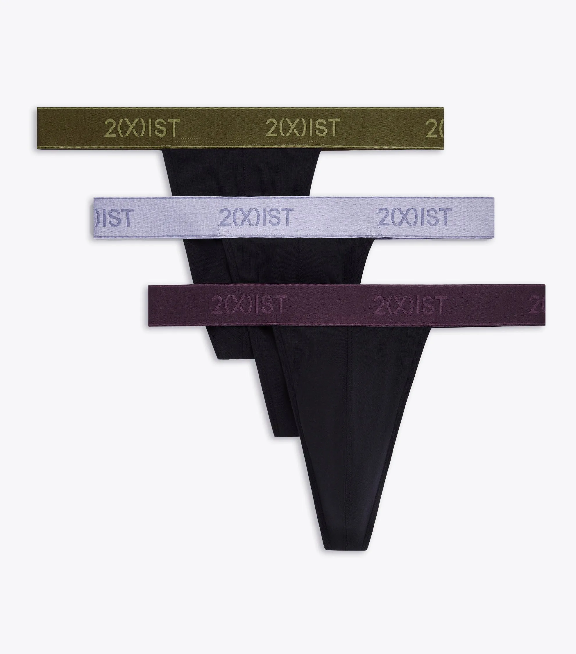 Essential Cotton Classic Thong 3-Pack sold by 2xist