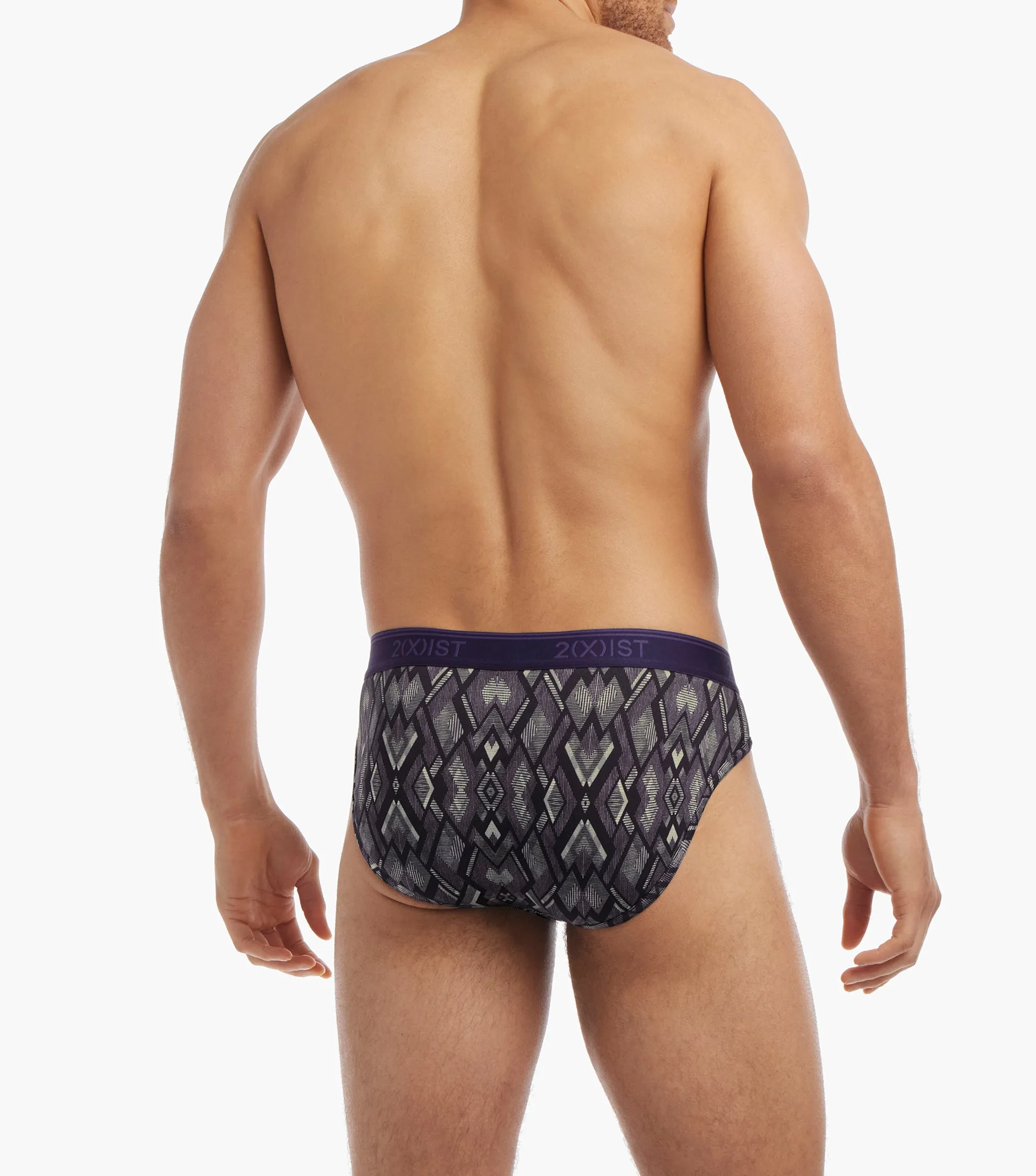 Cotton Stretch No-Show Brief 3-Pack sold by 2xist product image thumbnail 3