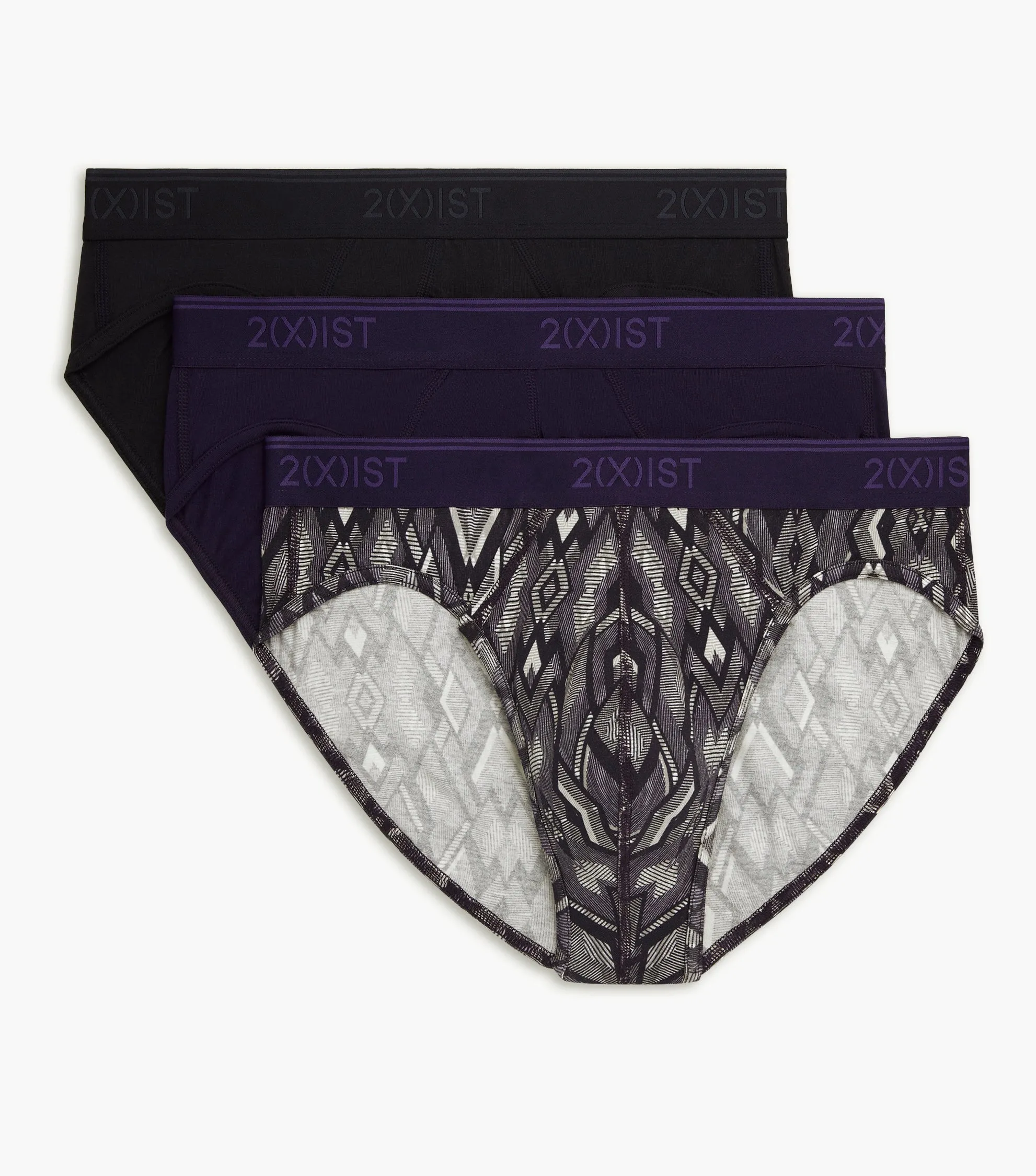 Cotton Stretch No-Show Brief 3-Pack sold by 2xist