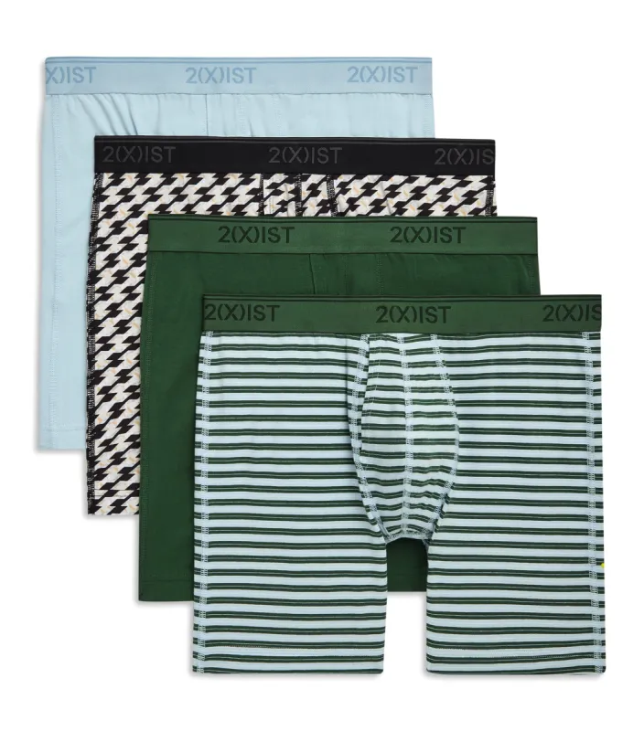 Cotton Stretch 6" Boxer Brief 3+1 Bonus Pack sold by 2xist