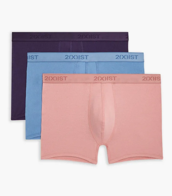 Essential Cotton No-Show Trunk 3-Pack sold by 2xist