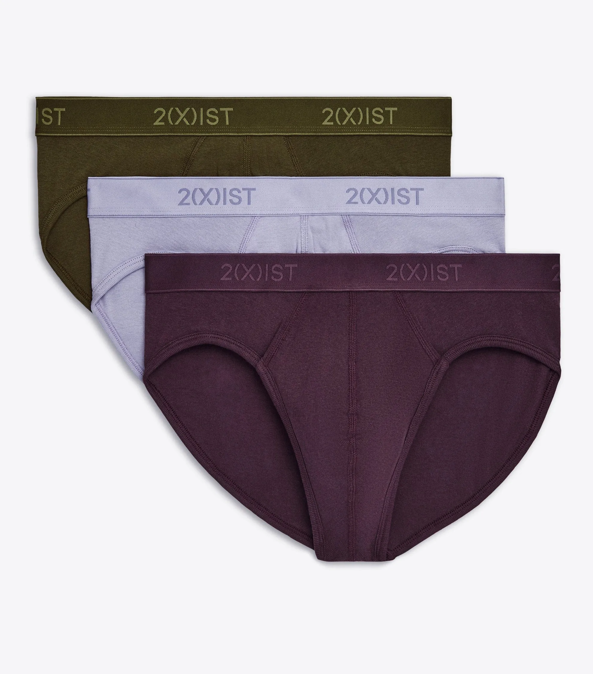 Essential Cotton No-Show Brief 3-Pack sold by 2xist