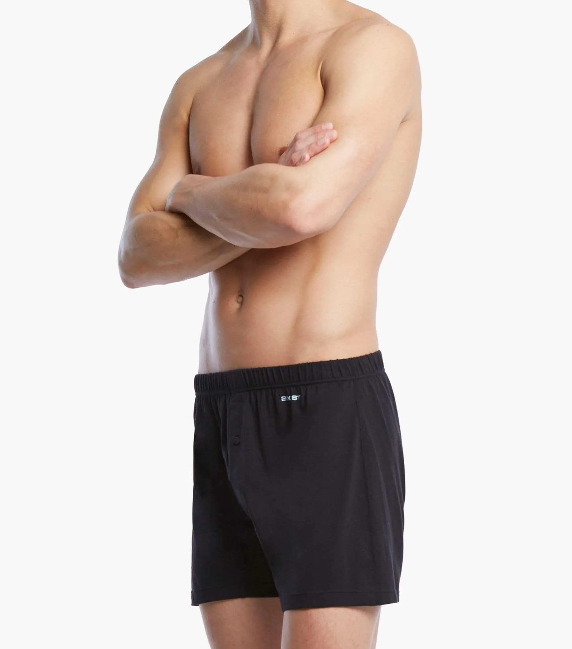 Pima Cotton Knit Boxer sold by 2xist product image thumbnail 2
