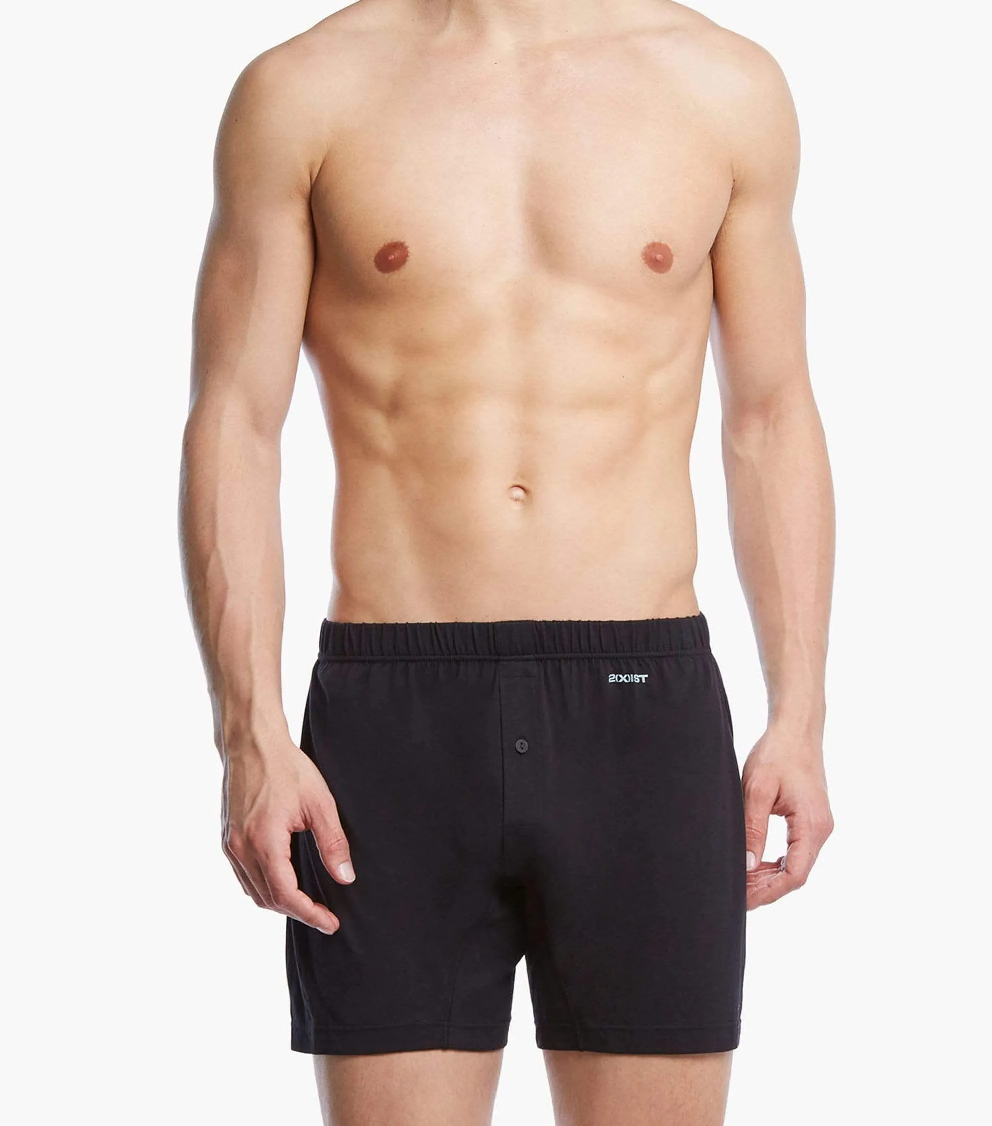 Pima Cotton Knit Boxer sold by 2xist
