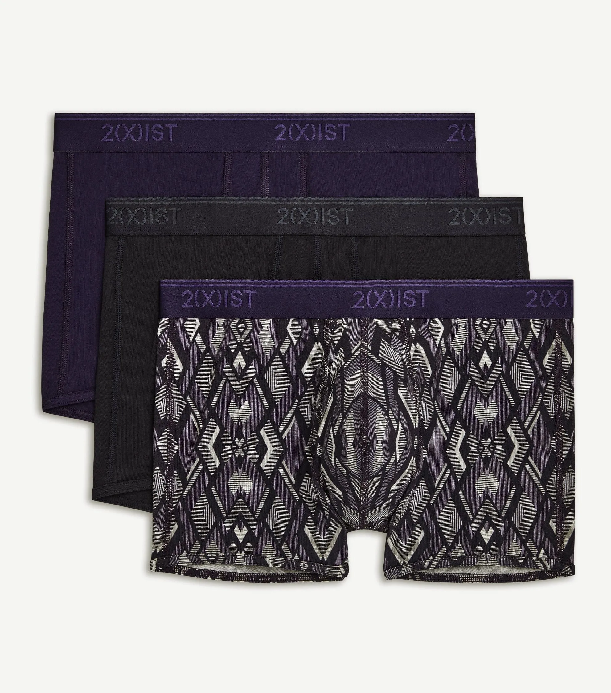 Cotton Stretch No-Show Trunk 3-Pack sold by 2xist