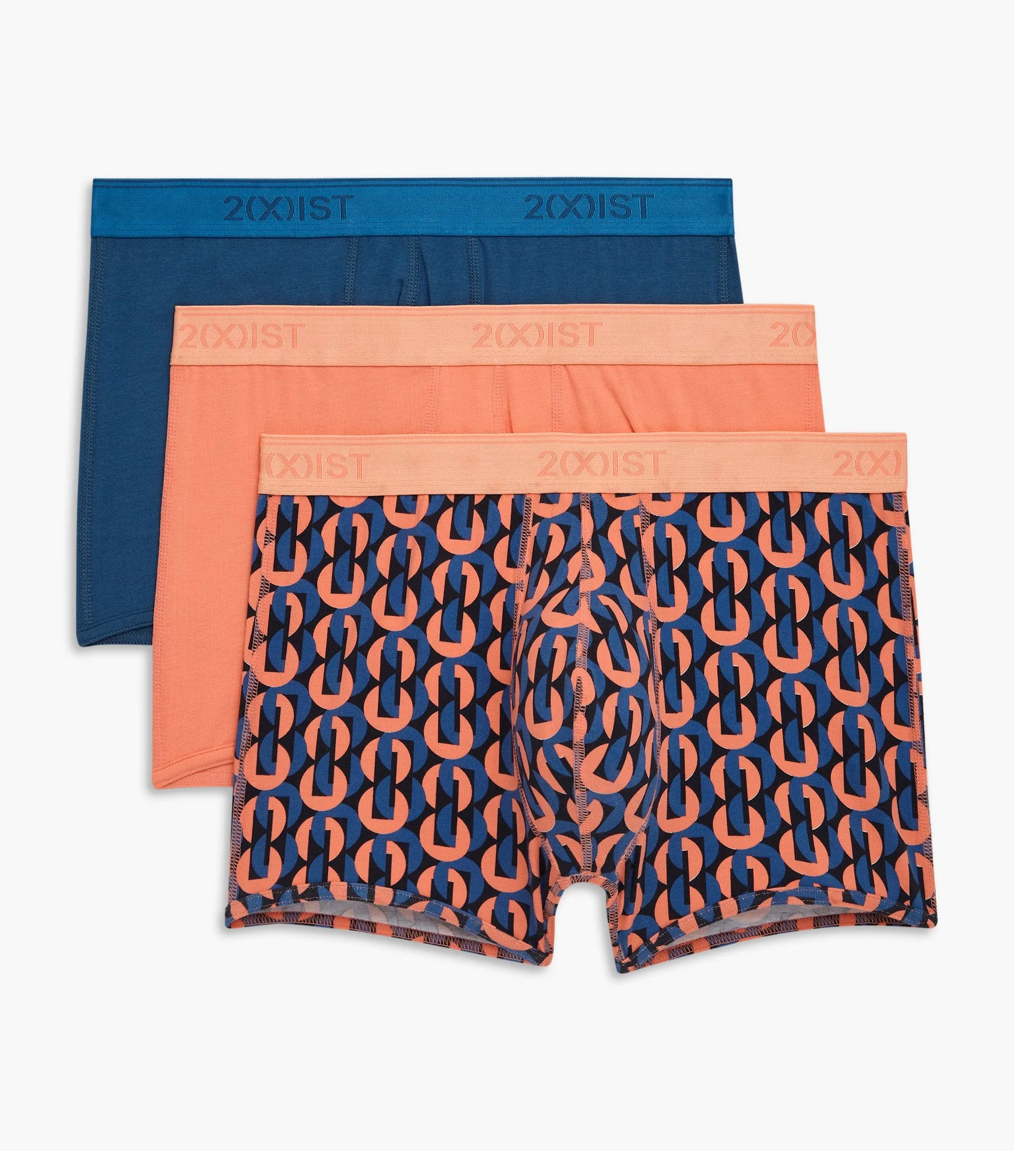 Cotton Stretch No-Show Trunk 3-Pack sold by 2xist