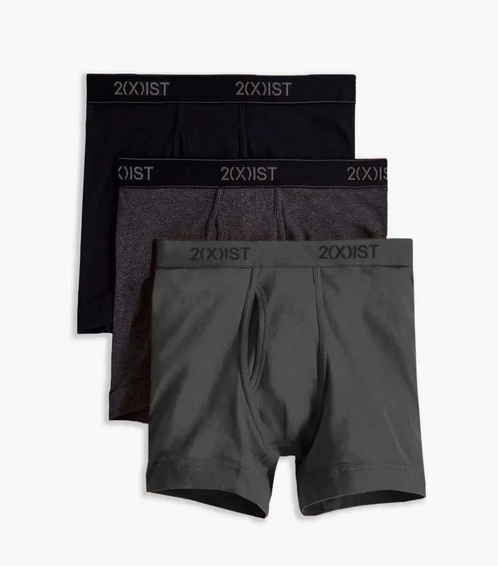 Essential Cotton 6" Boxer Brief 3-Pack sold by 2xist