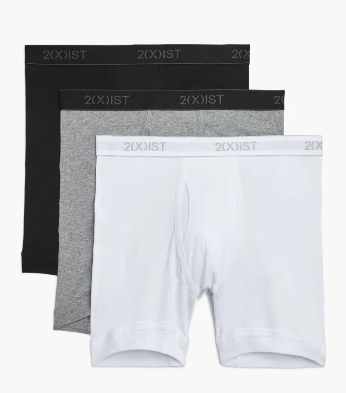 Essential Cotton 6" Boxer Brief 3-Pack sold by 2xist