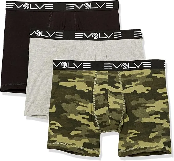 Evolve Cotton 6" Boxer Brief 3-Pack sold by 2xist